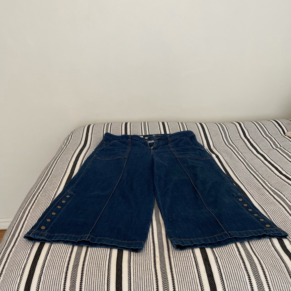 Pilcro & The Letterpress High Rise Wide Leg Jeans